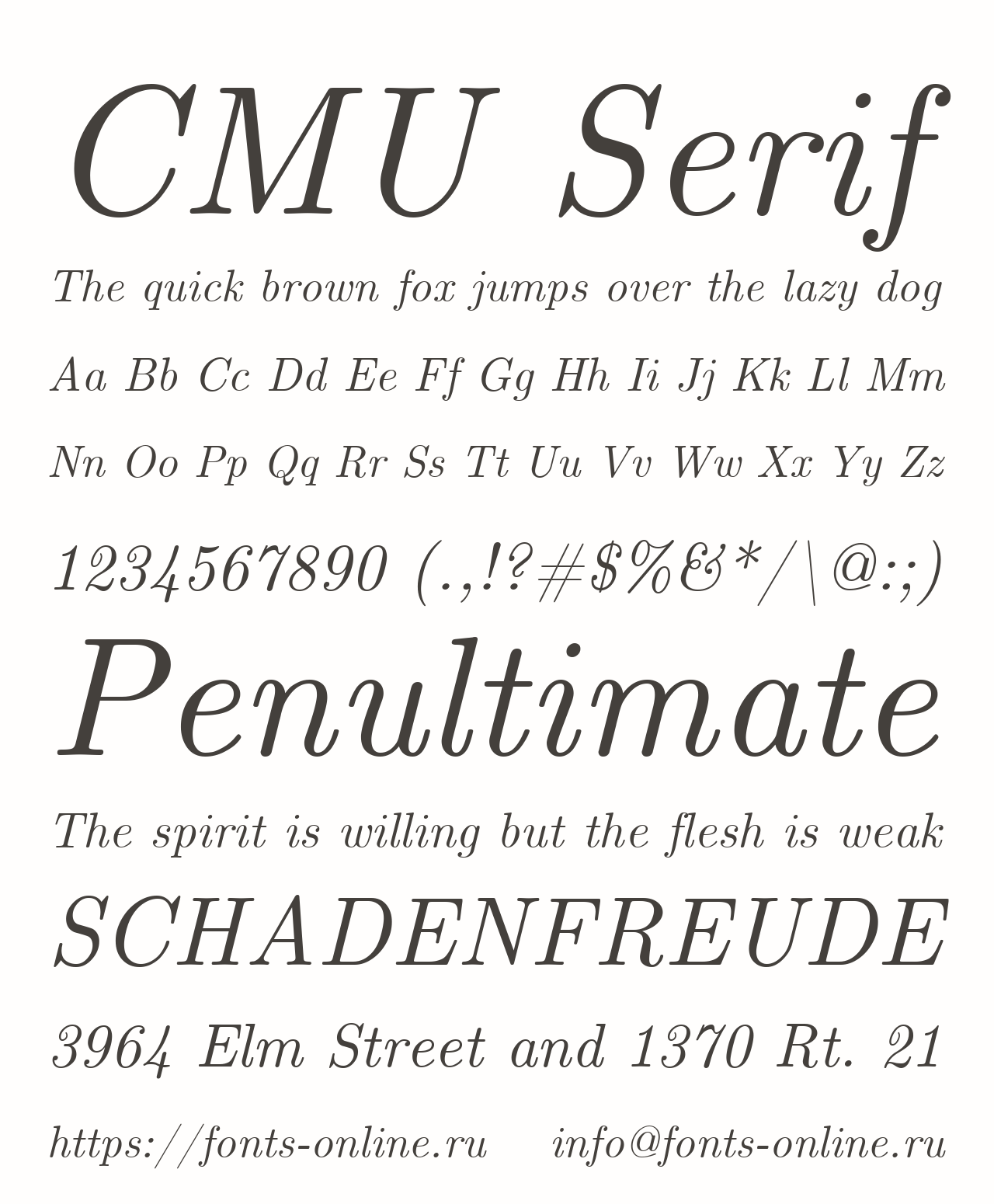 CMU Serif Free Font Download